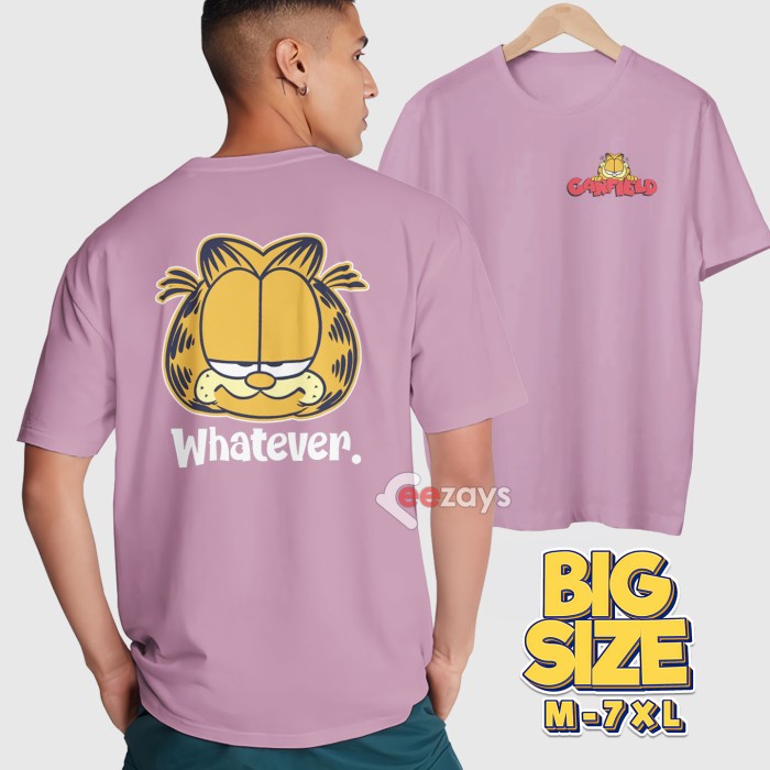 Kaos Big Size Jumbo Tshirt Pria Wanita M 3XL 4XL 5XL 6XL 7XL REEDB001 - DUSTY PINK, POLOS-XS