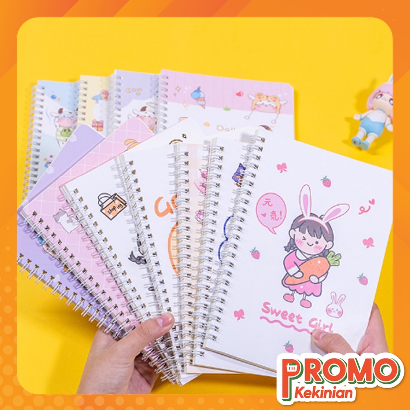 

PROMO KEKINIAN - S5908 Notebook Ring Motif Random A5 / Buku Tulis Sekolah Isi 60 Lembar / Buku Catatan / Buku Diary / Buku Tulis Random