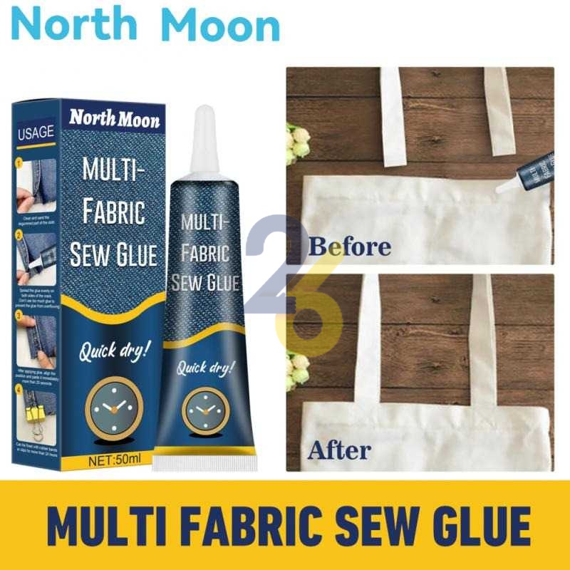 

[26] NorthMoon Cairan Liquid Lem Perekat Kain Kulit Sew Glue 50ml - N256