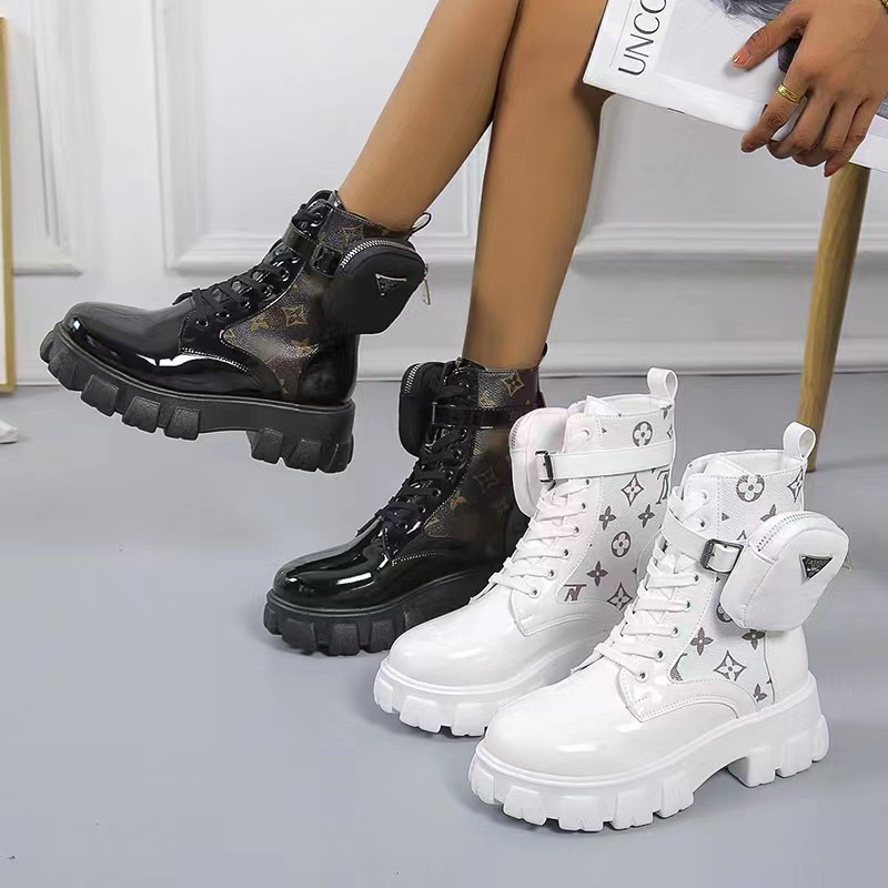 [LC] 1540 Sepatu Wanita Heels Hak 1540 Boot LV Trendy  heels 5cm ELEGAN CANTIK Pesta Kerja Keren Tre