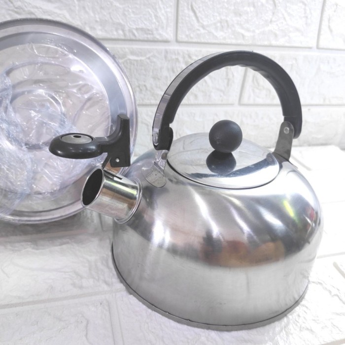 Teko Bunyi Siul 1 Liter Stainless Whistliling Kettle Ceret Masak Air - 1,5liter