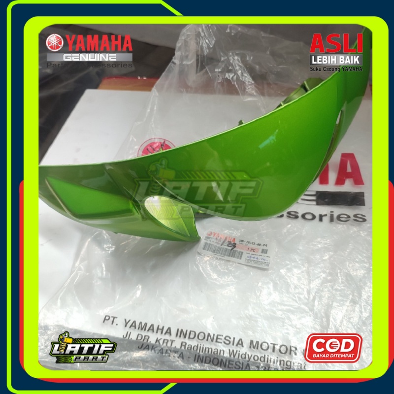 Cover batok lampu depan hijau Yamaha Mio Smile 28D-F6143-00-P4 ORI YGP