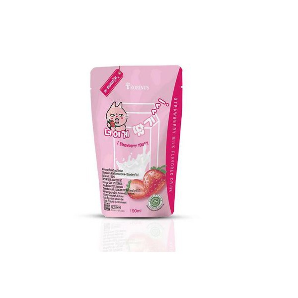 

K-BUNSIK Strawberry Milk Flavored Drinks [190mL]