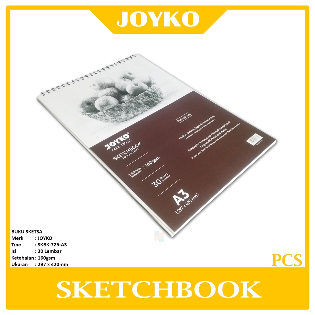 

JOYKO - Buku Gambar Sketsa Sketch Book SKBK-725-A3 - Pcs