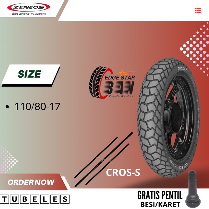 BAN CORSA CROSS S PLATINUM 110/80-17 TUBLESS SPORT