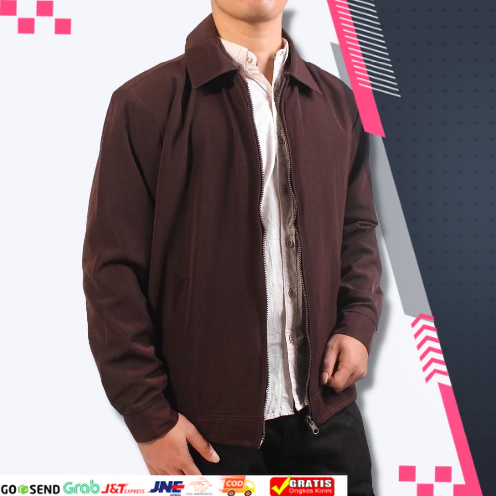 JAKET FORMAL KEREN NYAMAN DESAIN NEW /Jaket Kantor Kerah Formal Casual Semi Jas SBY Coklat Jasket Pr
