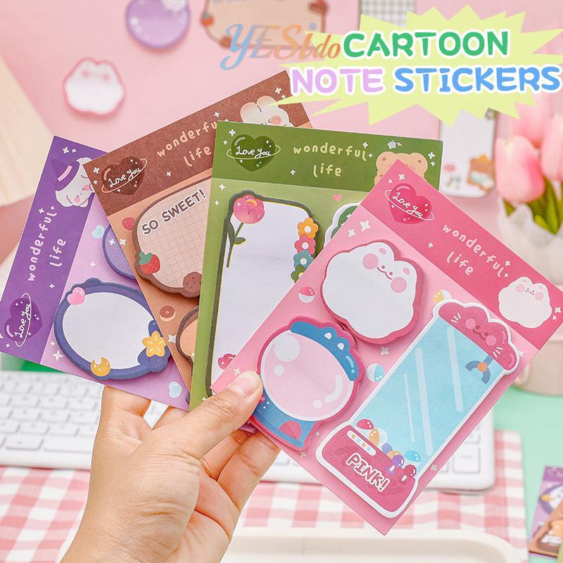 

COD✨Catatan Tempel Kombinasi Kartun Pola Hewan Lucu-YES