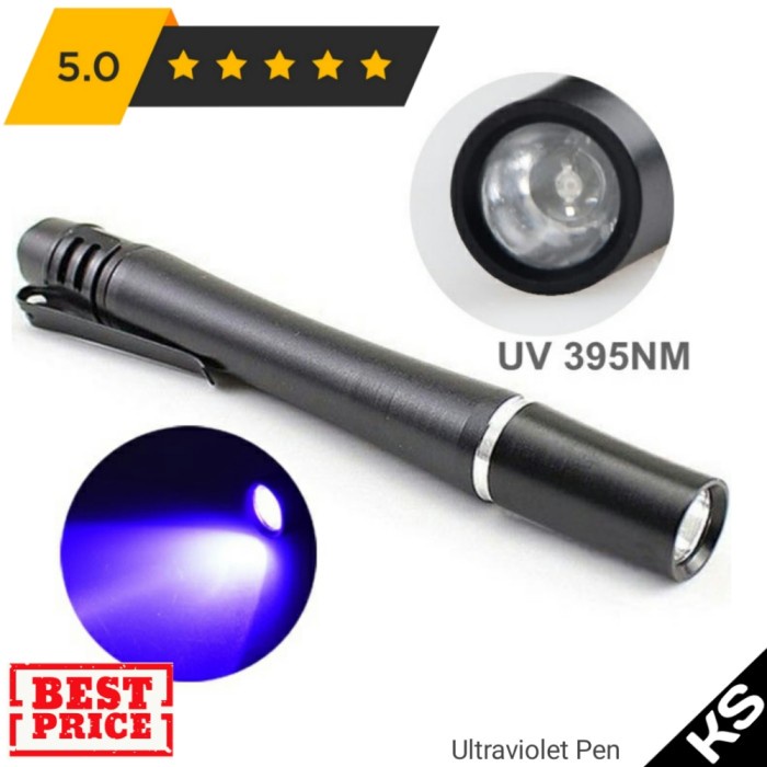 

Pulpen Ultraviolet / Cek Uang Palsu / Pengering Kuku - LED 395nm