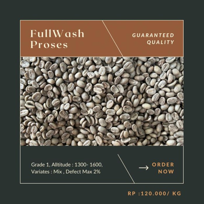 

Jual greenbean arabika full washed