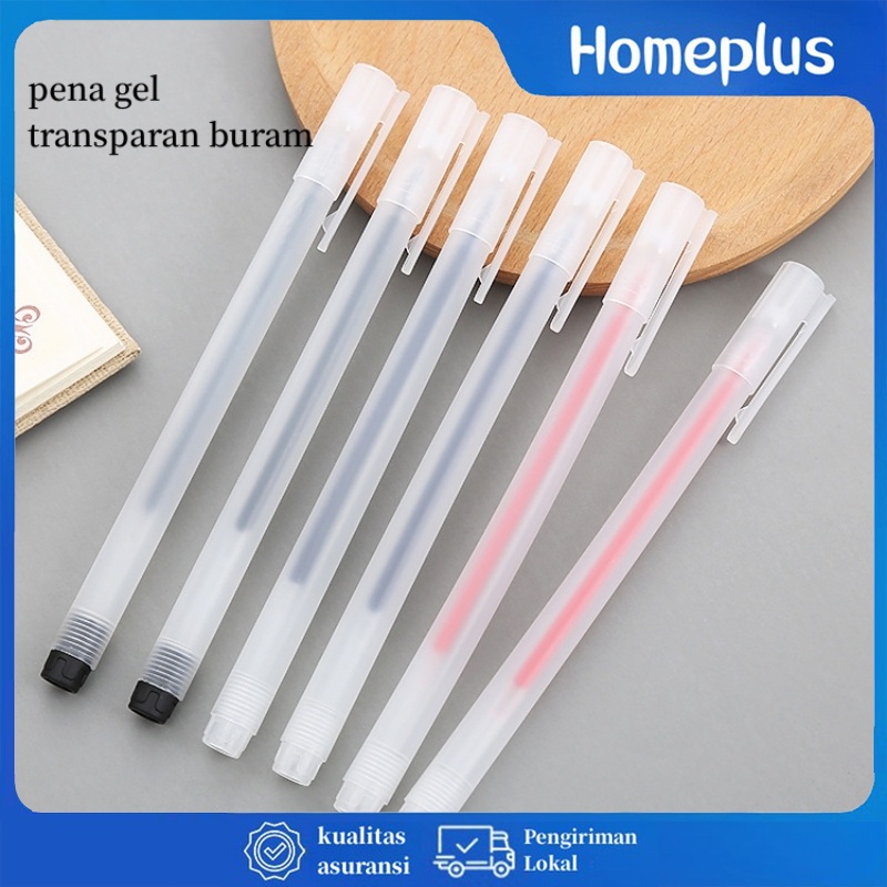

HomePlus Pulpel Gel 0.5mm Bolpoin Pena Pulpen Tinta Gel Cair Pena Transparant Pen Gel Pena Tinta Gel Cair Transparan