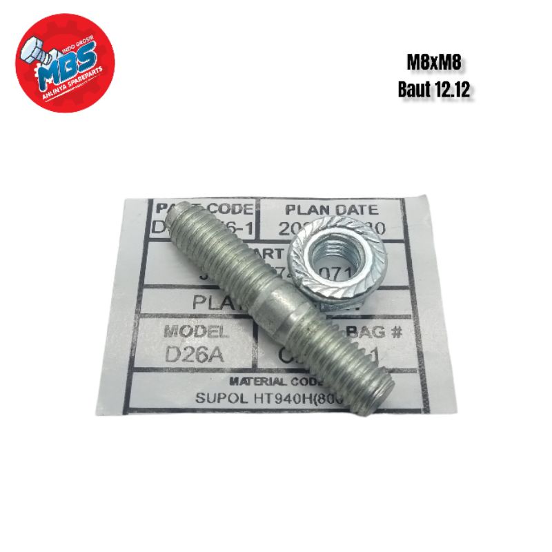 

fm12 BAUT TANEM M8 BAUT 12 12 ORIGAL BAUT KNALPOT GEAR MANIPOL DLL