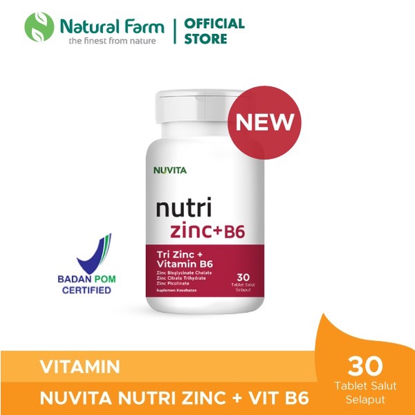 Nuvita Tri Zinc + Vitamin B6 (30)