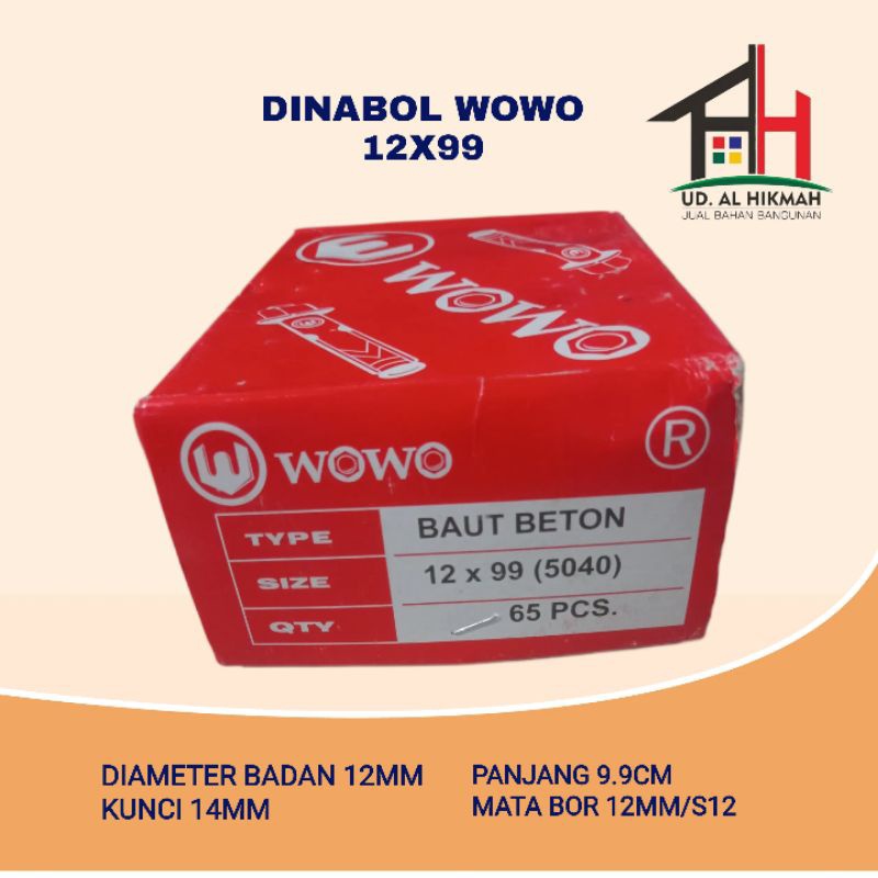 DYNABOLT 12X99 (5040) WOWO BAUT DINABOL 12X99 HARGA SATUAN