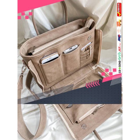 TAS WANITA DESAIN BARU ELEGAN MURAH BANGET /Sling Bag Tas Kerja Wanita BOSSY