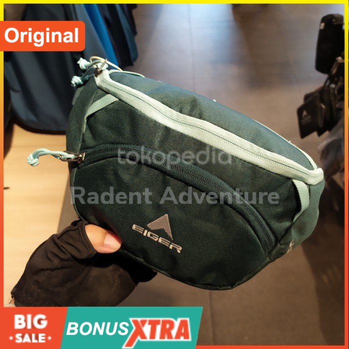Tas Pinggang Cewek EIGER1989LINDEN 1.0 WAIST BAG 91000 5954 Original Keren - Dark Grey