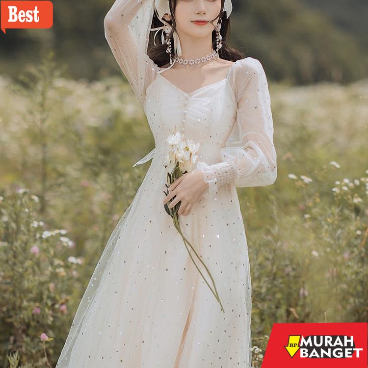 GAMIS RAMADHAN TERBARU UNTUK WANITA- dress brukat import/long dress satin/dress brukat pendek/long d