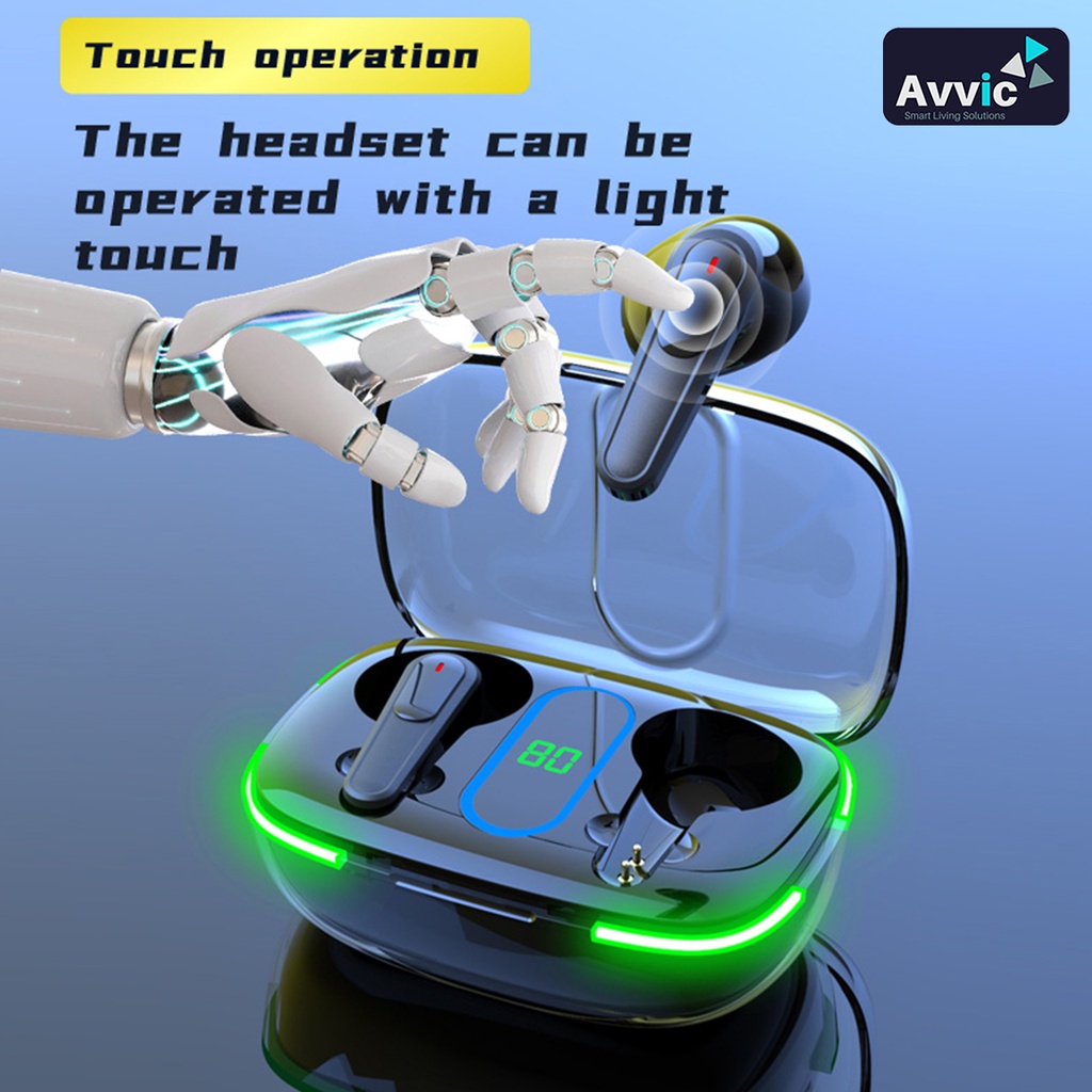 TWS PRO 70 Headset Bluetooth Wireless Earphone LED Display Earbuds Control Noise