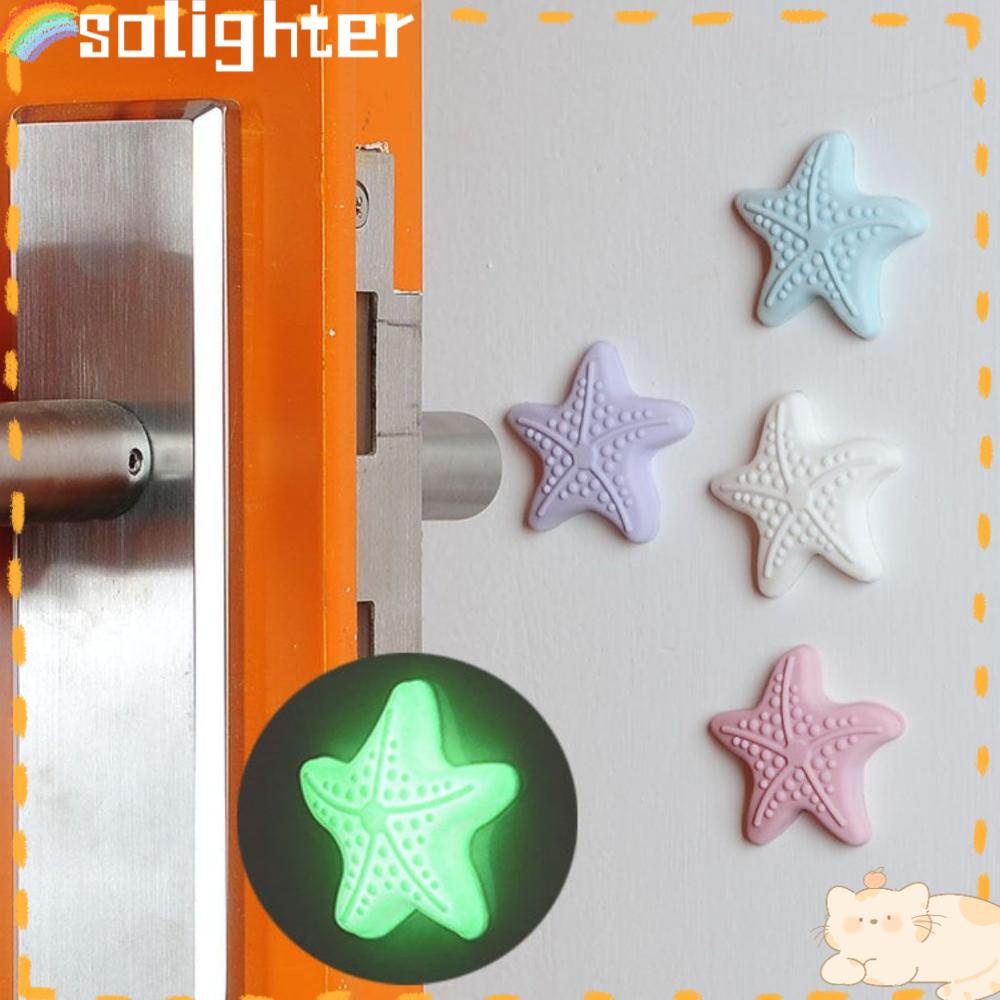 Solighter Doorstop Luminous Bumper Protection Stopper Perekat Diri