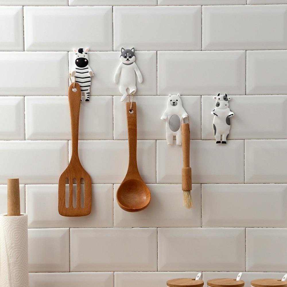 Populer 2Pcs Kait Perekat Diri Dekorasi Rumah Dinding Crochet Holder Kait Dapur Kait Kulkas