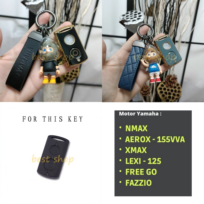 Remot Motor TPU Lembut Keyless Yamaha Fazzio Nmax 2020 20212022 Lexi Freego Aerox Xmax