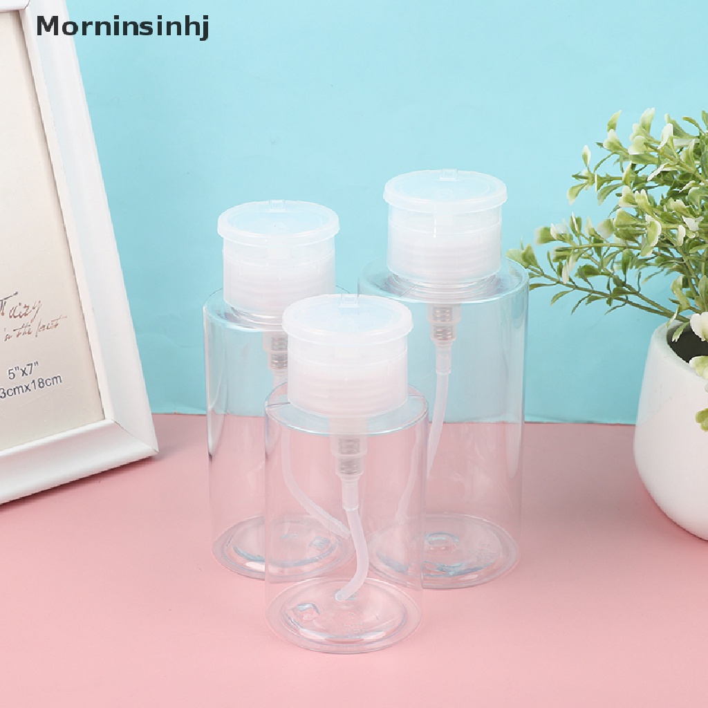 Mornin 150 /200 /300ML Reusable Kosong Plastik Nail Art Polish Remover Pumping Bottle Alat id