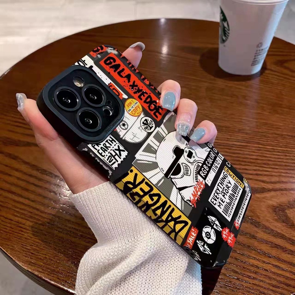 【Lamb Skin】Cool Star War Soft Case for IPhone 6S 7 Plus 8 Plus X XS XR XS Max 11 13 12 14 PRO Max 14 Plus 12 13 Mini Camera Protect Phone CASE Jedi Knight casing hp iphone 14 pro max missconnie