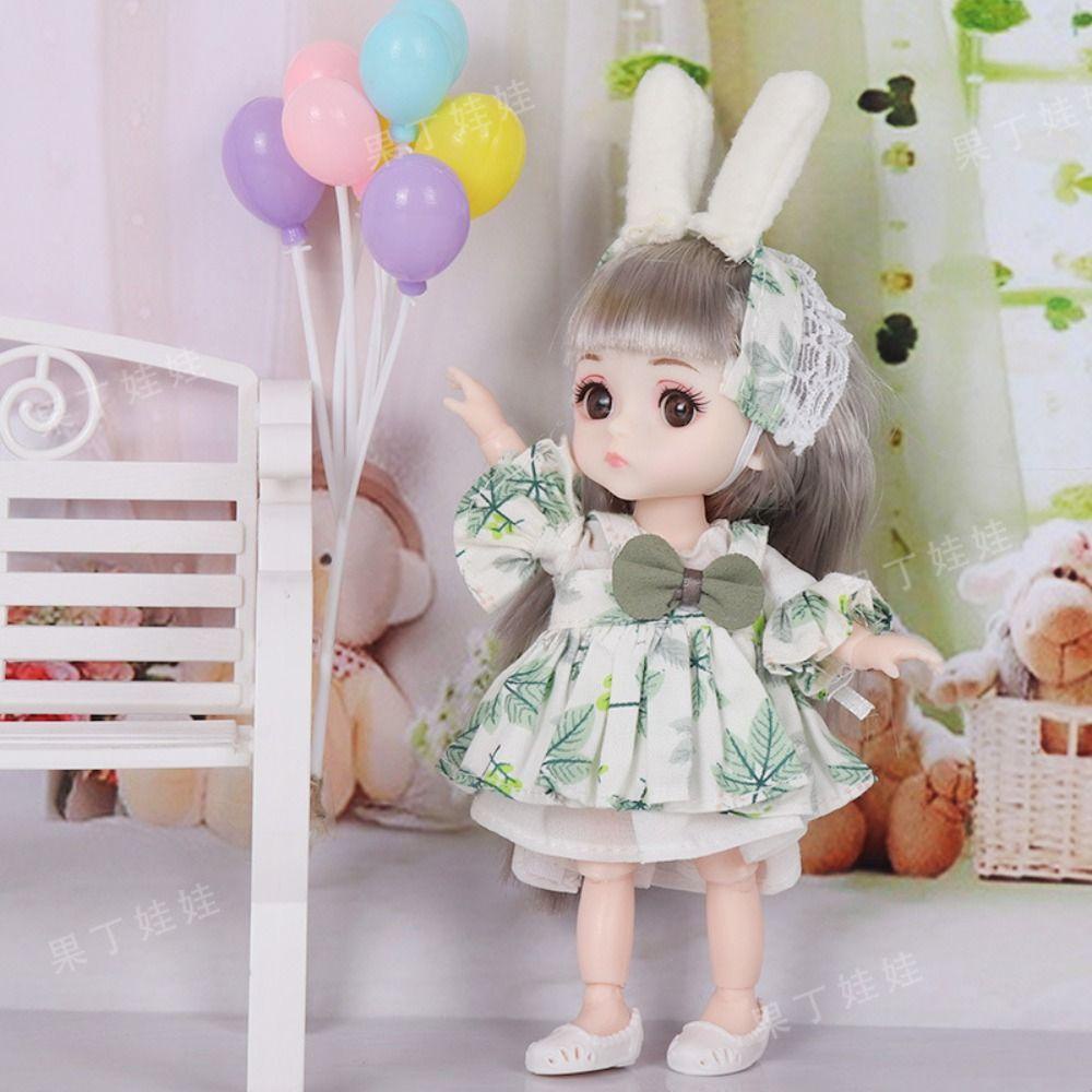 Lanfy Bjd Mainan Boneka Dan Baju Fashion 17 cm Articulated Doll Gadis Koleksi Hadiah Princess Boneka Mainan Princess Model Boneka