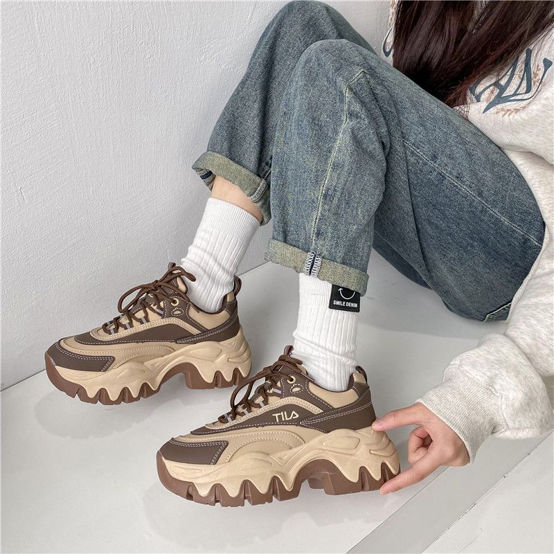 [GROSIR][COD] SEVEN_DAY SEPATU SNEAKERS WEDGWS WANITA TERBARU 'MOCCA' //H-89