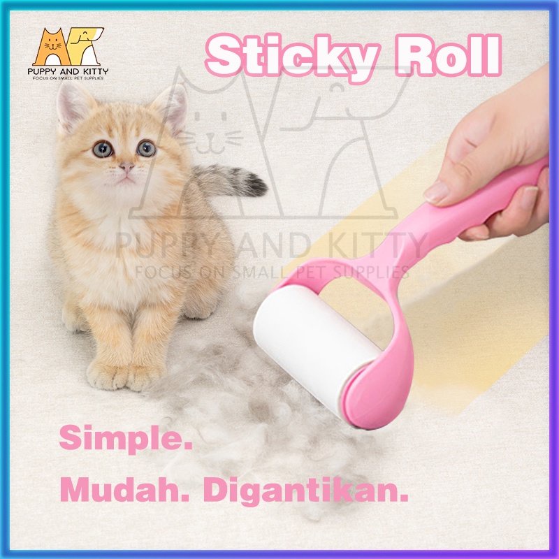 Sticky Roll Pembersih Bulu Debu Pakaian Bulu Hewan Kotoran | Roller Refill Pengangkat Debu dan Bulu