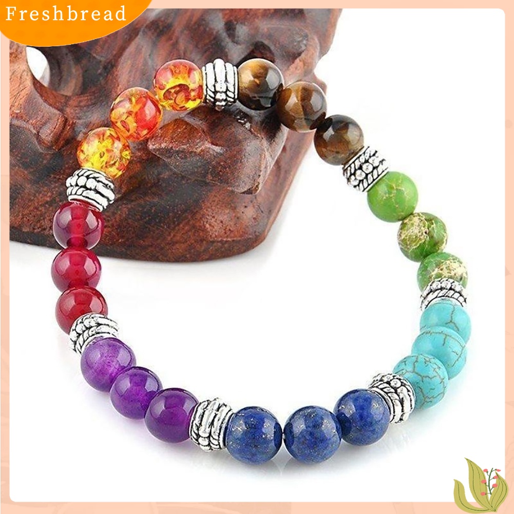 &lt; Freshbread &gt; 1Pc Wanita Pria Buatan Turquoise Beaded Strand Gelang Bangle Pergelangan Tangan Perhiasan