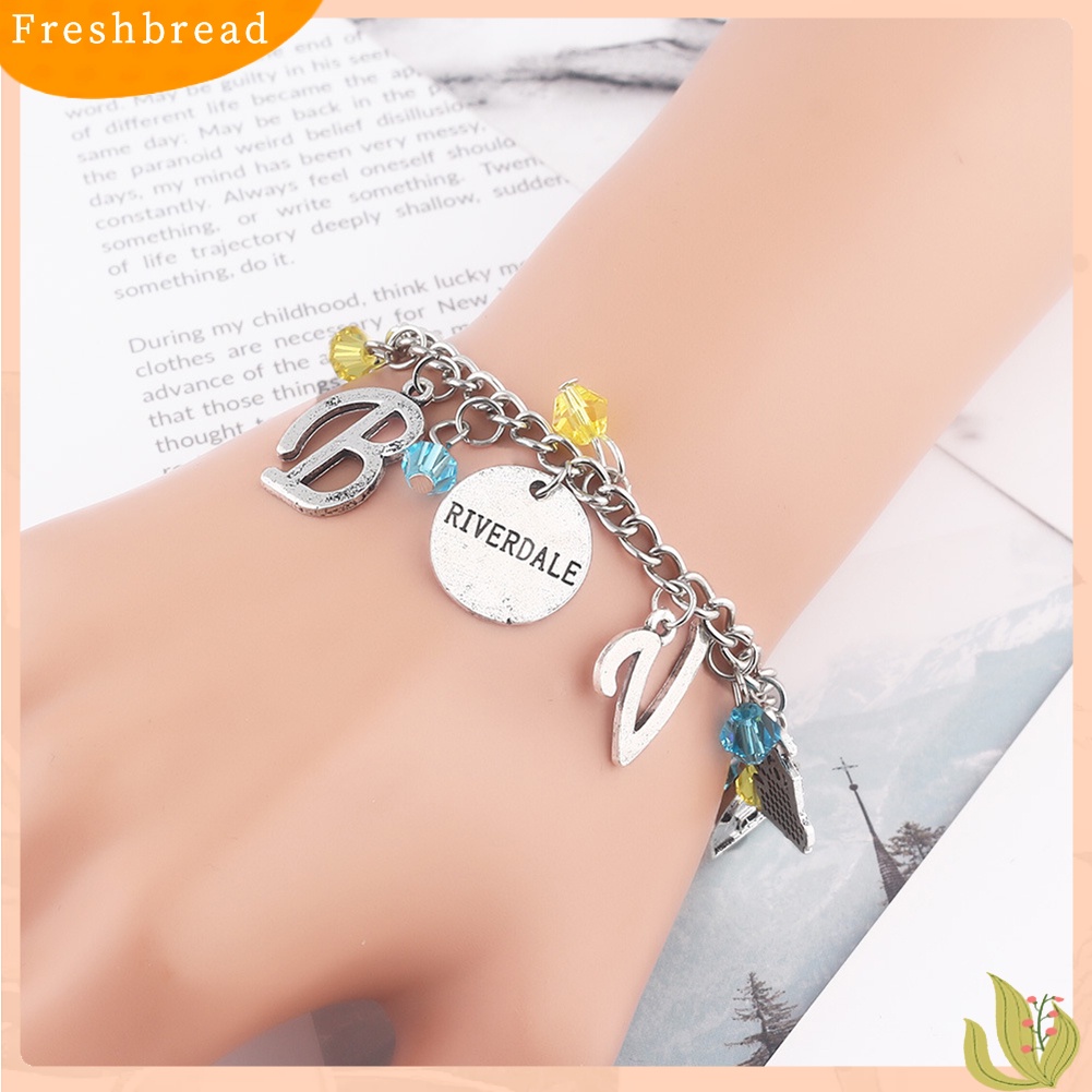 &lt; Freshbread &gt; Fashion Riverdale Surat Gitar Pesona Liontin Adjustable Rantai Gelang Hadiah