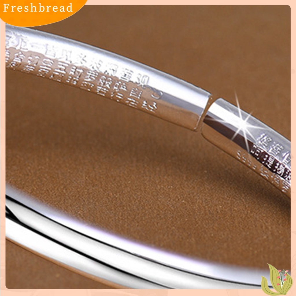 &lt; Freshbread &gt; Perhiasan Unisex Bangle Opening Adjustable Gaya Etnik Kilau Cerah Gelang Untuk Pesta