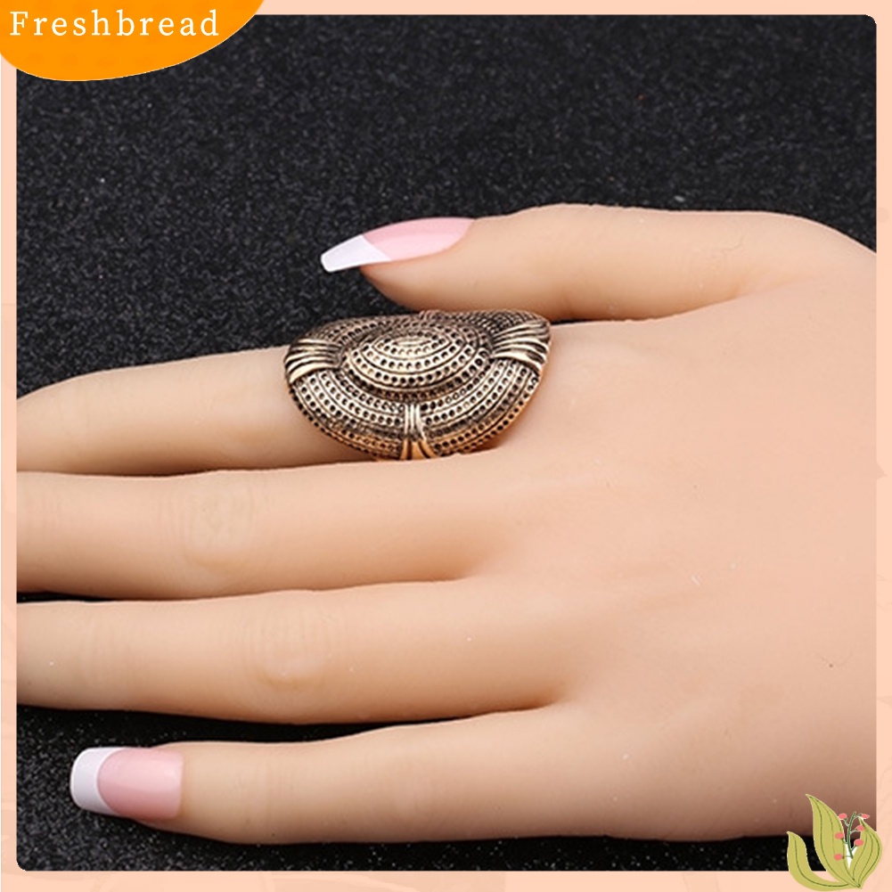 &lt; Freshbread &gt; Kreatif Berlebihan Mesh Desain Lubang Paduan Jari Cincin Pria Wanita Perhiasan Hadiah