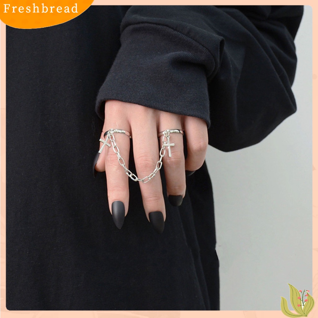 &lt; Freshbread &gt; Unisex Fashion Adjustable Siam Budak Rantai Sendi Buku Jari Cincin Perhiasan Hadiah