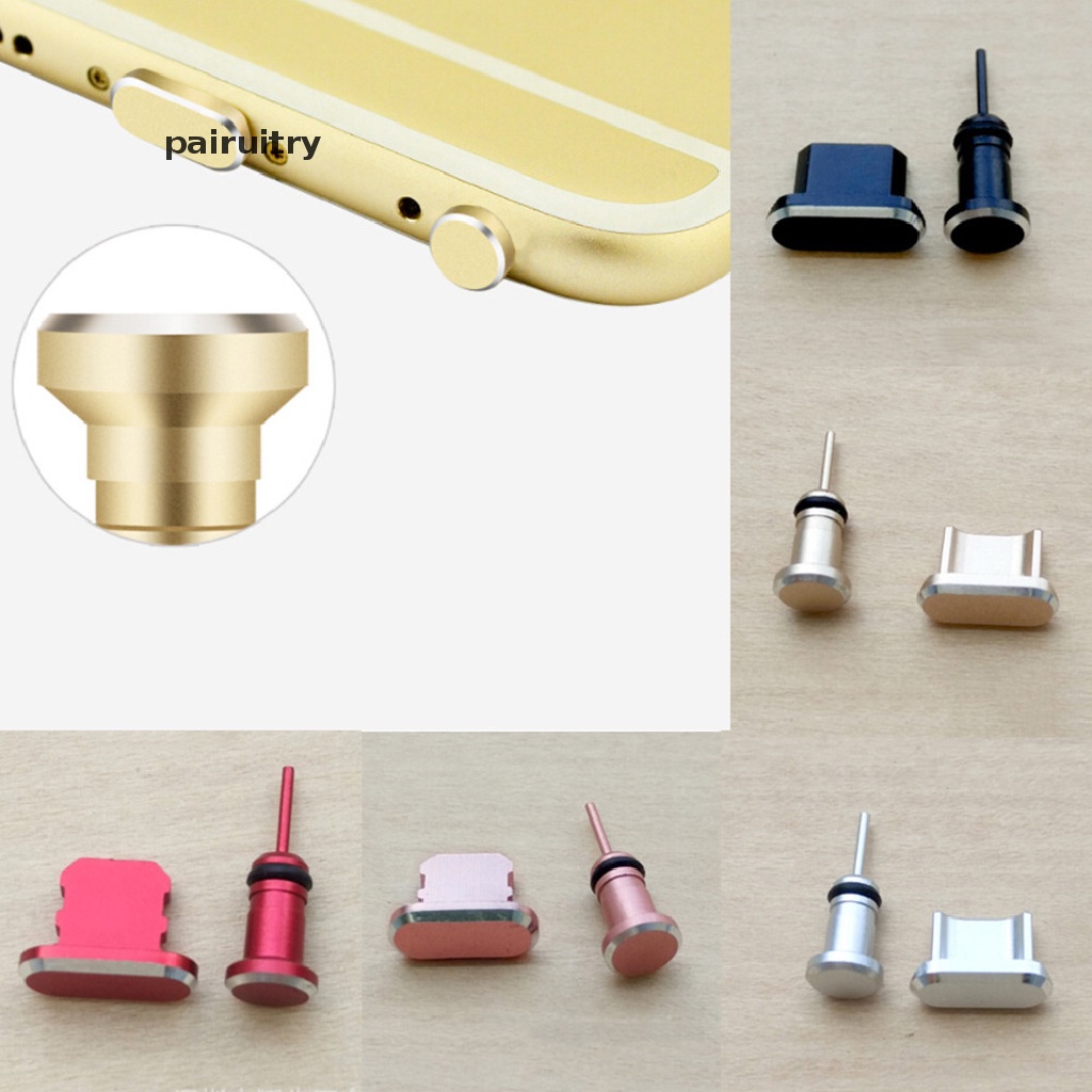 Prt 1set Micro USB Charging Port Earphone Jack Colokan Telepon Ujung Debu Colokan Anti Debu PRT