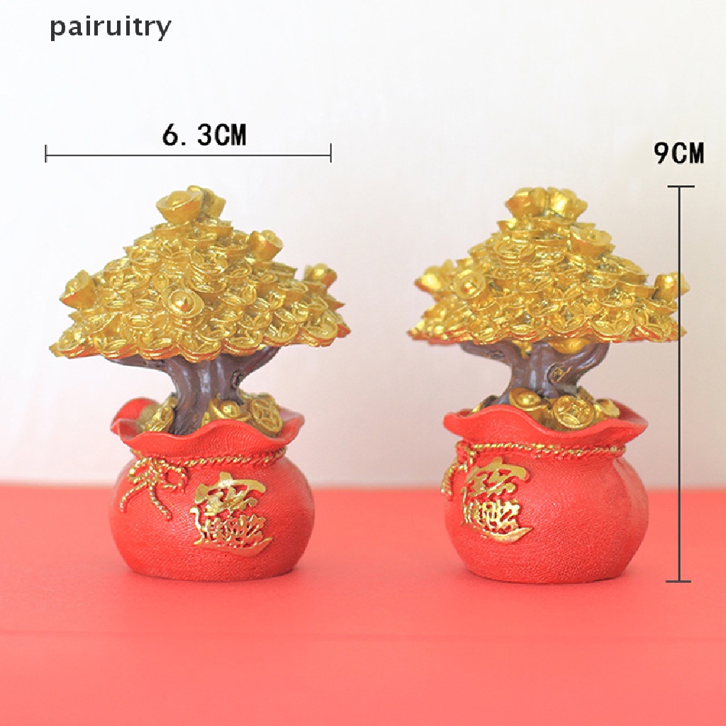 Prt Chinese Feng Shui Decor Money Tree Untuk Kekayaan Dan Keberuntungan Berkah Tas Hiasan Meja Hiasan Kue Dekorasi Rumah Hadiah Untuk Kekayaan Dan Keberuntungan PRT