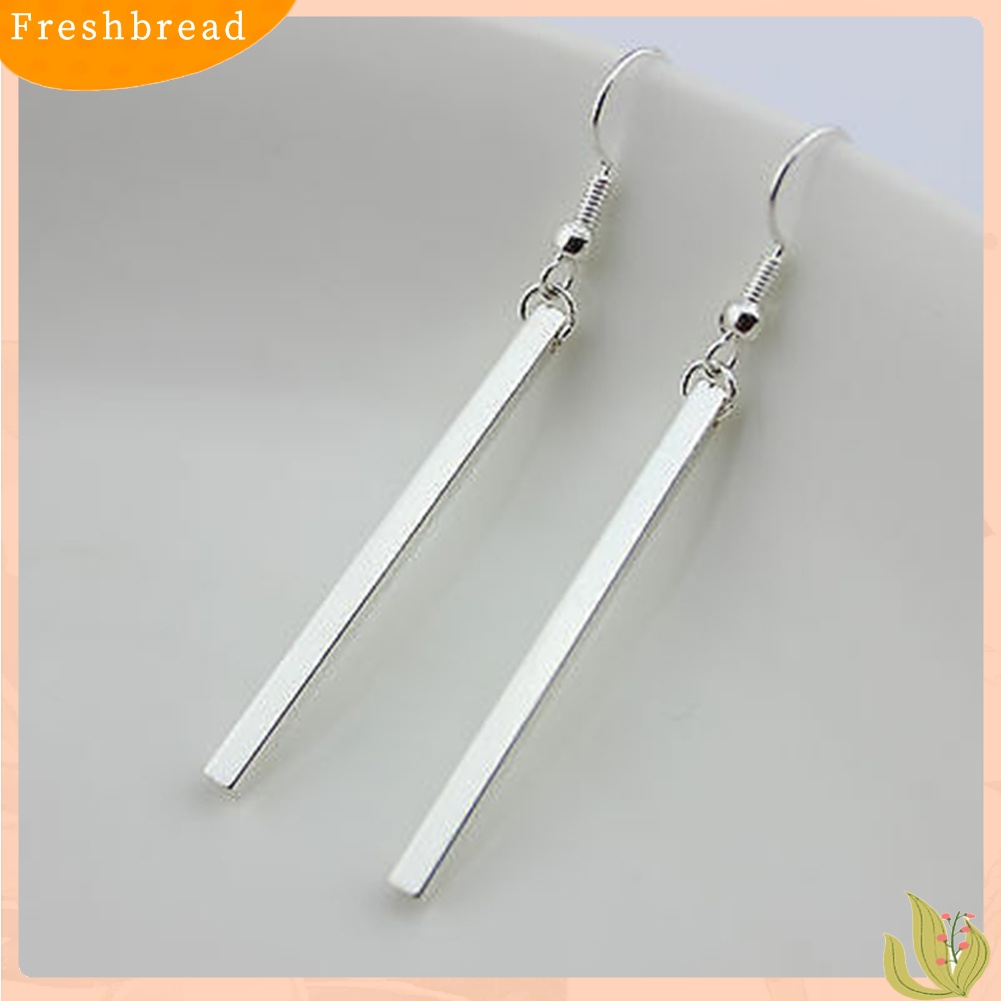 &lt; Freshbread &gt; Pesta Malam Wanita Fashion Bar Panjang Drop Menjuntai Kait Anting Perhiasan Hadiah