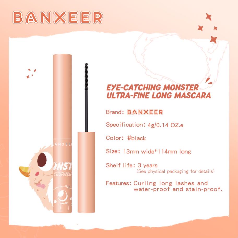 BANXEER Eye-Catching Monster Ultra-Fine Long Mascara BM03 [Emperor]