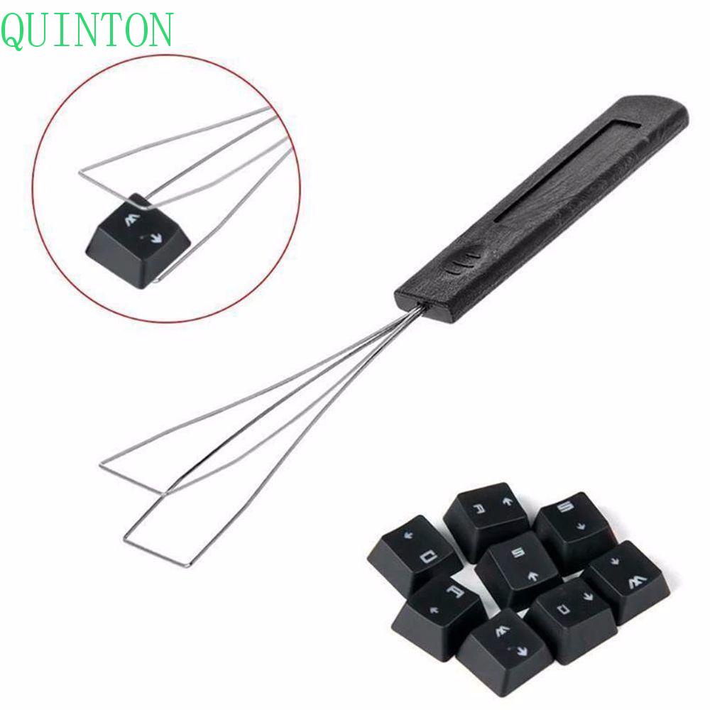QUINTON High Quality Keyboard Key Puller Keyboard Switch Mechanical Keyboard Keycap Puller Keyboard Accessories Plastic Handle Practical Steel wire Keyboard Cleaning Tool Keyboard Key Remover Tool/Multicolor