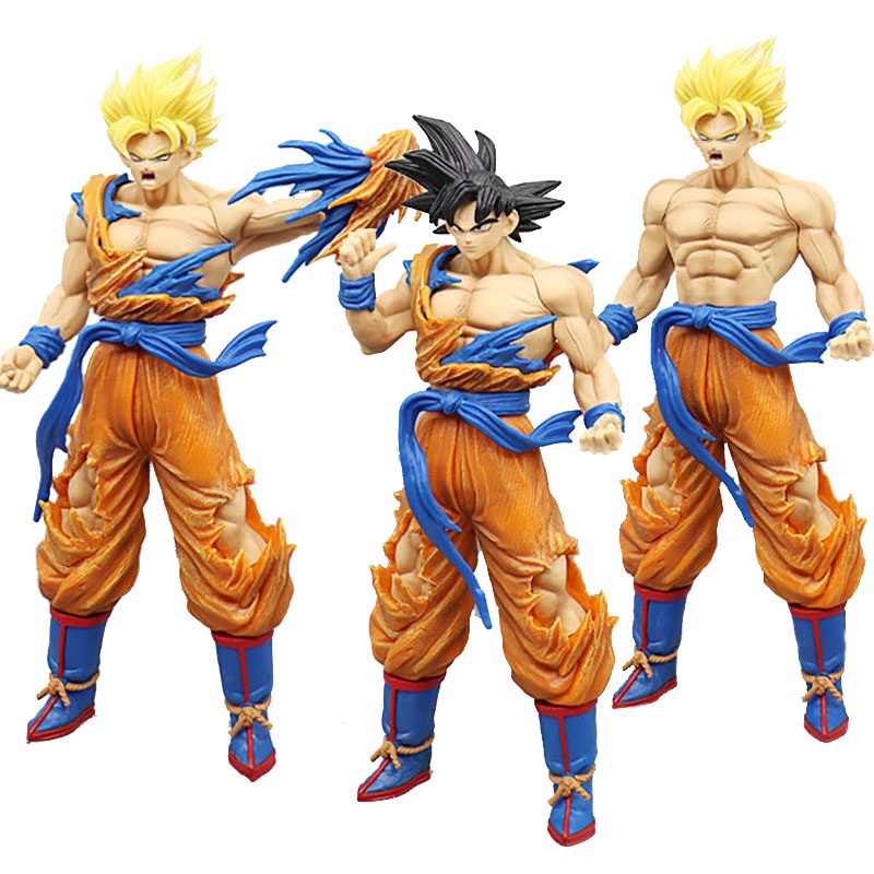 33cm Anime Dragon Ball Figure GK Super Saiyan Son Goku Vegeta PVC Model Ornamen Mainan Tokoh Anime Untuk Mainan Anak