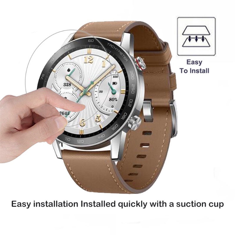 3pcs Transparan Anti-fingerprint Clean Watch Pelindung Layar Anti Gores Tahan Lama Berkualitas Tinggi 2.5D Tempered Film Untuk Honor Watch GS 3i