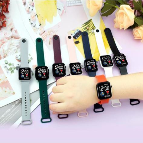 JAM TANGAN LED DIGITAL POLOS PRIA WANITA C1-3 (G_W)