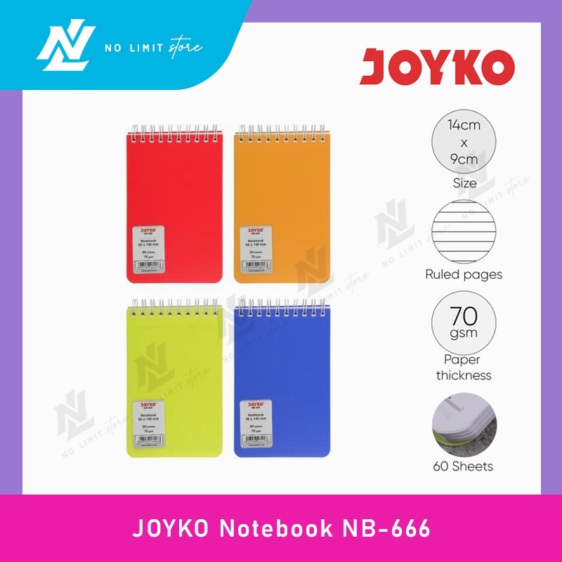 

Notebook JOYKO NB-666 Agenda Buku Catatan Bergaris - Buku Spiral Joyko