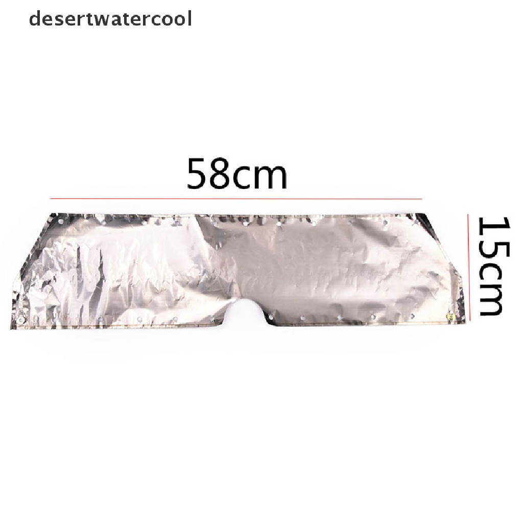 Deid 1pcs 0.03mm Kompor Camping Outdoor Pelindung Angin 58cm Panjang 15cm Tinggi Martijn