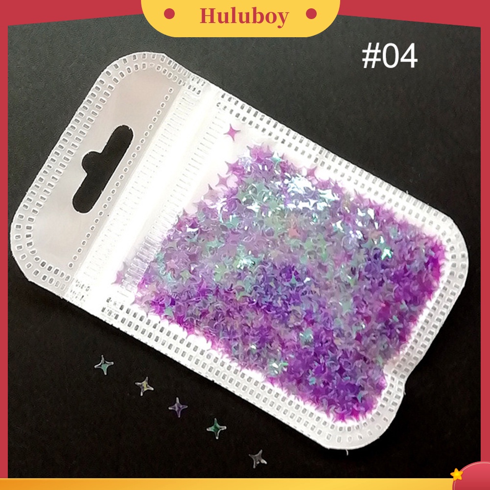 {In Stock} Cross Star Flakes Nail Glitter Sequin Paillette Manicure 3D Art Tips Slices