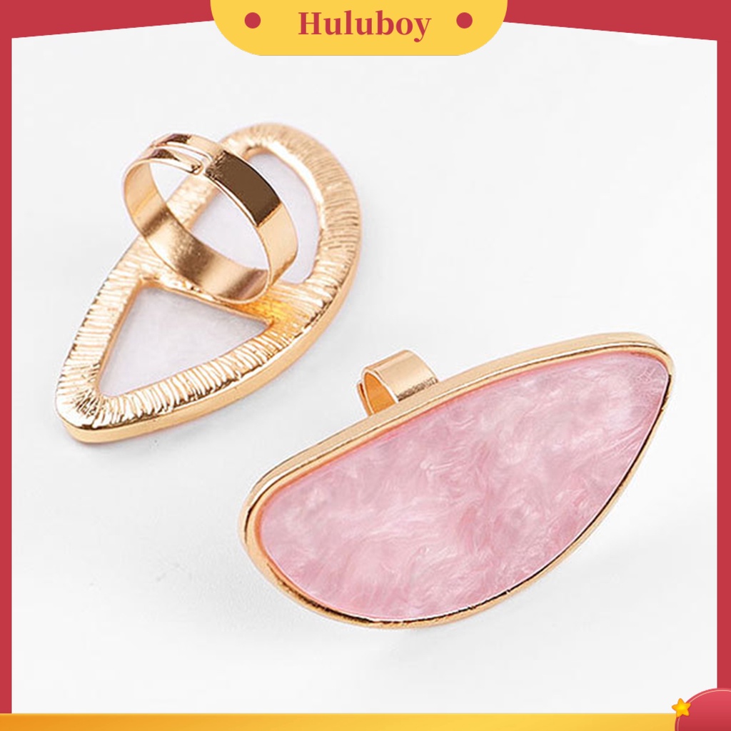 {In Stock} Wanita Mini Imitasi Shell Jari Nail Art Cincin Palette Manicure Makeup Alat