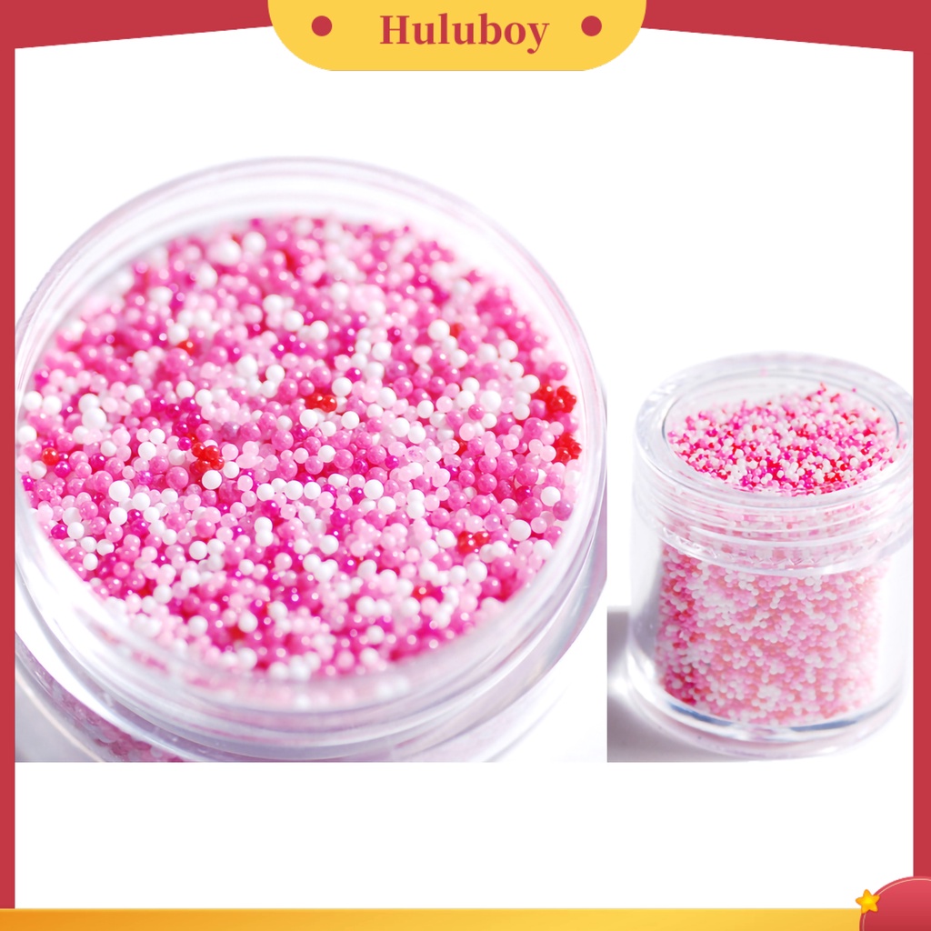 {In Stock} 1botol Manik-Manik Kaviar Kuku Bersinar Berwarna Tidak Berpori Manik Kaca Mini DIY Aksesoris Nail Art Micro Beads Kalung Phone Case Dekorasi Perlengkapan Manicure