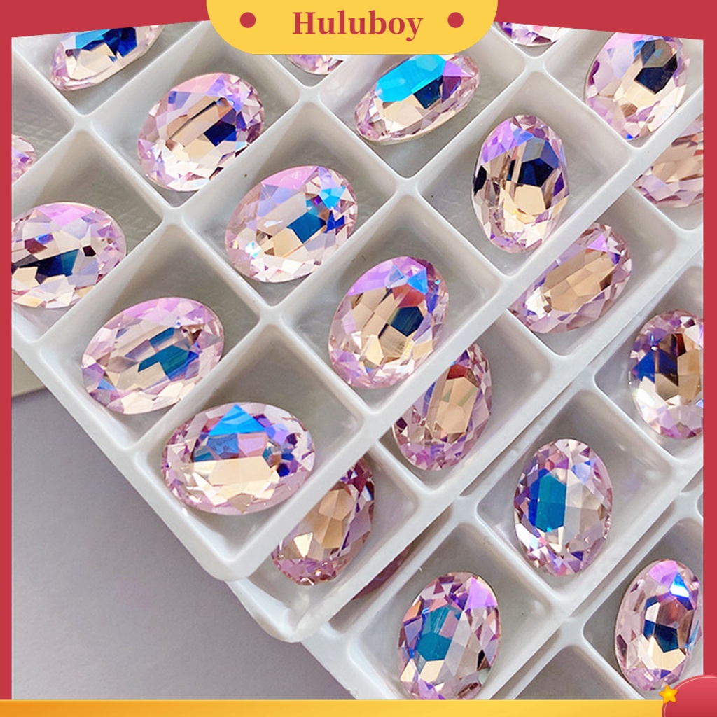 {In Stock} 20Pcs/Pack Kuku Berlian Imitasi Indah Hidup Mengkilap Kreatif Glitter DIY Ringan 3D Kuku Manicure Craft Ornamen Digunakan Di Rumah