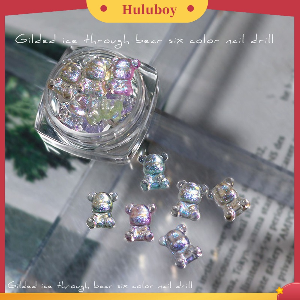 {In Stock} 50Pcs/Set Ornamen Kuku Efek Mengkilap Penembus Es Tembus Fashion Polish UV Gel Manicure Aksesoris Untuk Perempuan