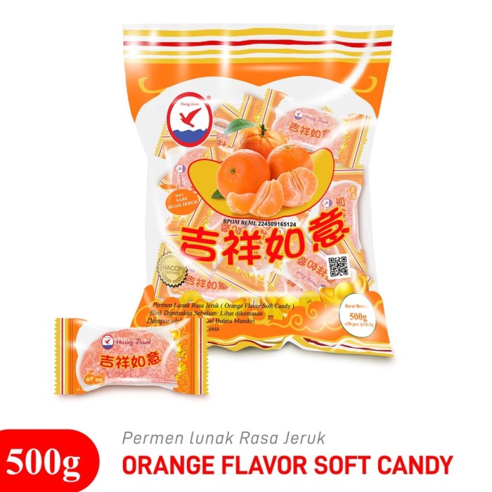 

✨NEW✨ -Herring Brand Permen Jeruk IMLEK Soft Orange Candy 500g- 1.1.23